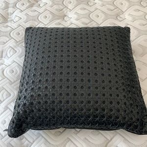 Leather throw pillows.  20x20 reversible